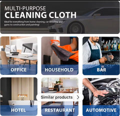 Aahanic Microfiber All-Purpose Cleaning Cloth, Pack of 12, Used for Cars, Kitchen, Dishes etc