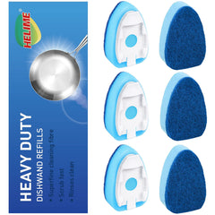 Dishwand 3-PACK Non Scratch Dish Wand Sponge  Replacement Heads