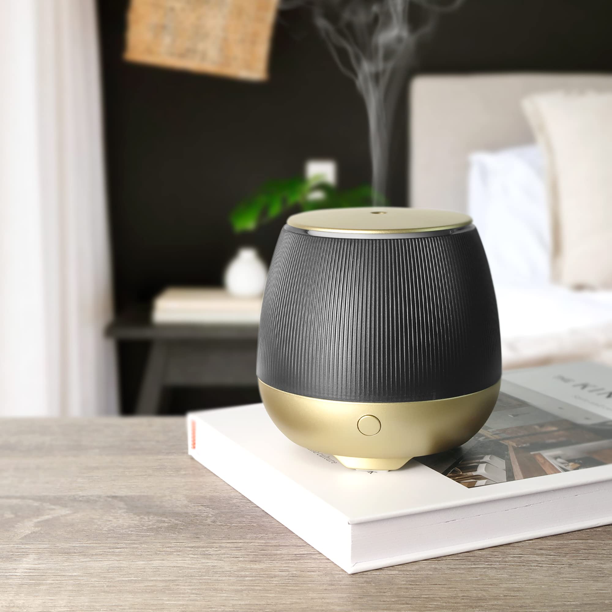 Earnest Living Essential Oil Diffusers 150ml for Essential Oils for diffusers for Home, Plastic Aromatherapy Diffuser with USB Cable, Diffuser waterless auto Off and 7 Color Changing Scent Diffuser
