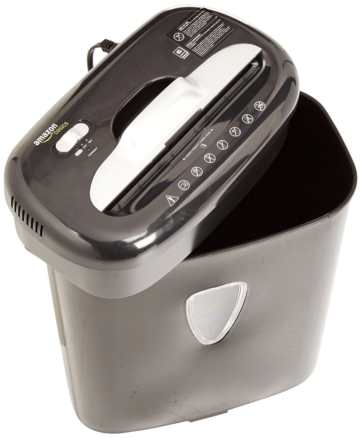 Amazon Basics 6-Sheet Micro-Cut Paper, and Credit Card Shredder