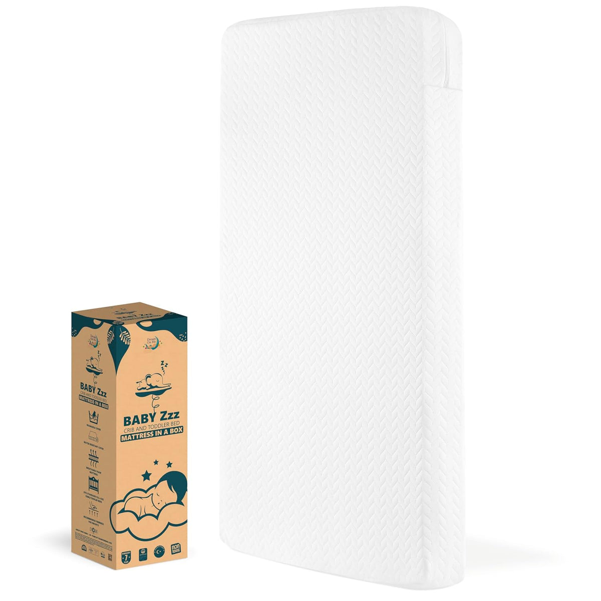 Dream On Me Baby Zzz 5" Baby Mattress, Greenguard Gold & JPMA Certified Crib Mattress