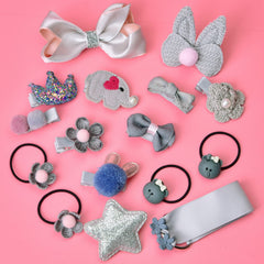 37 PCs Girl's Hair Clips Accessories, Easter Gifts for Girls with 6 Gift Bags, Easter Eggs Stuffers