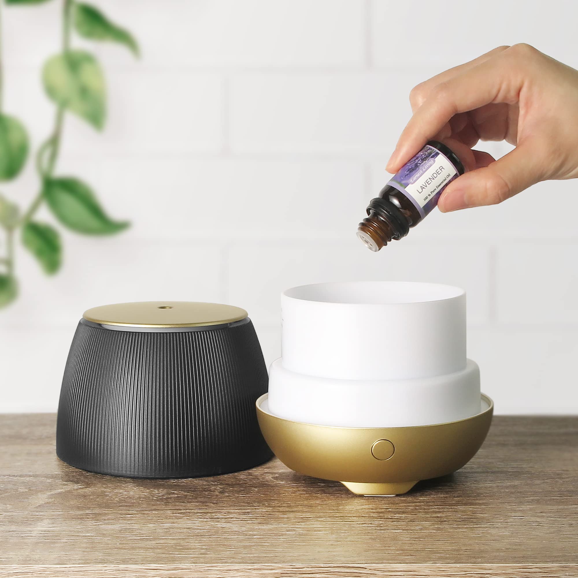 Earnest Living Essential Oil Diffusers 150ml for Essential Oils for diffusers for Home, Plastic Aromatherapy Diffuser with USB Cable, Diffuser waterless auto Off and 7 Color Changing Scent Diffuser