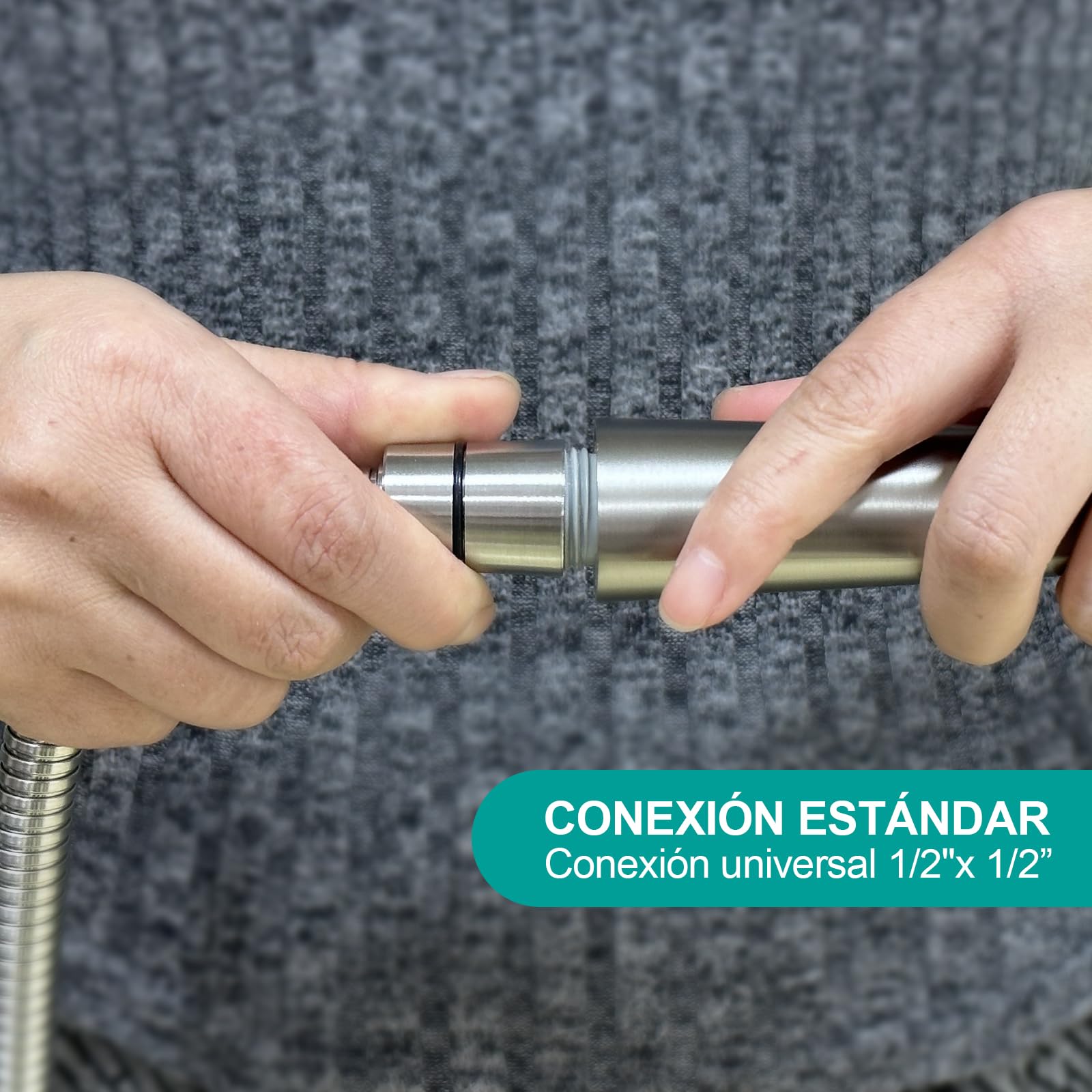 AULEEND 59 inch Shower Hose 304 Stainless Steel Extra Long Shower Hose Replacement Handheld Shower Head Hose Extension