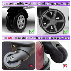 BOXOB 8pcs Thickened Dopamine Silicone Luggage Spinner Wheel Covers Luggage Wheel Accessories for Most 8 Caster Luggage, Purple
