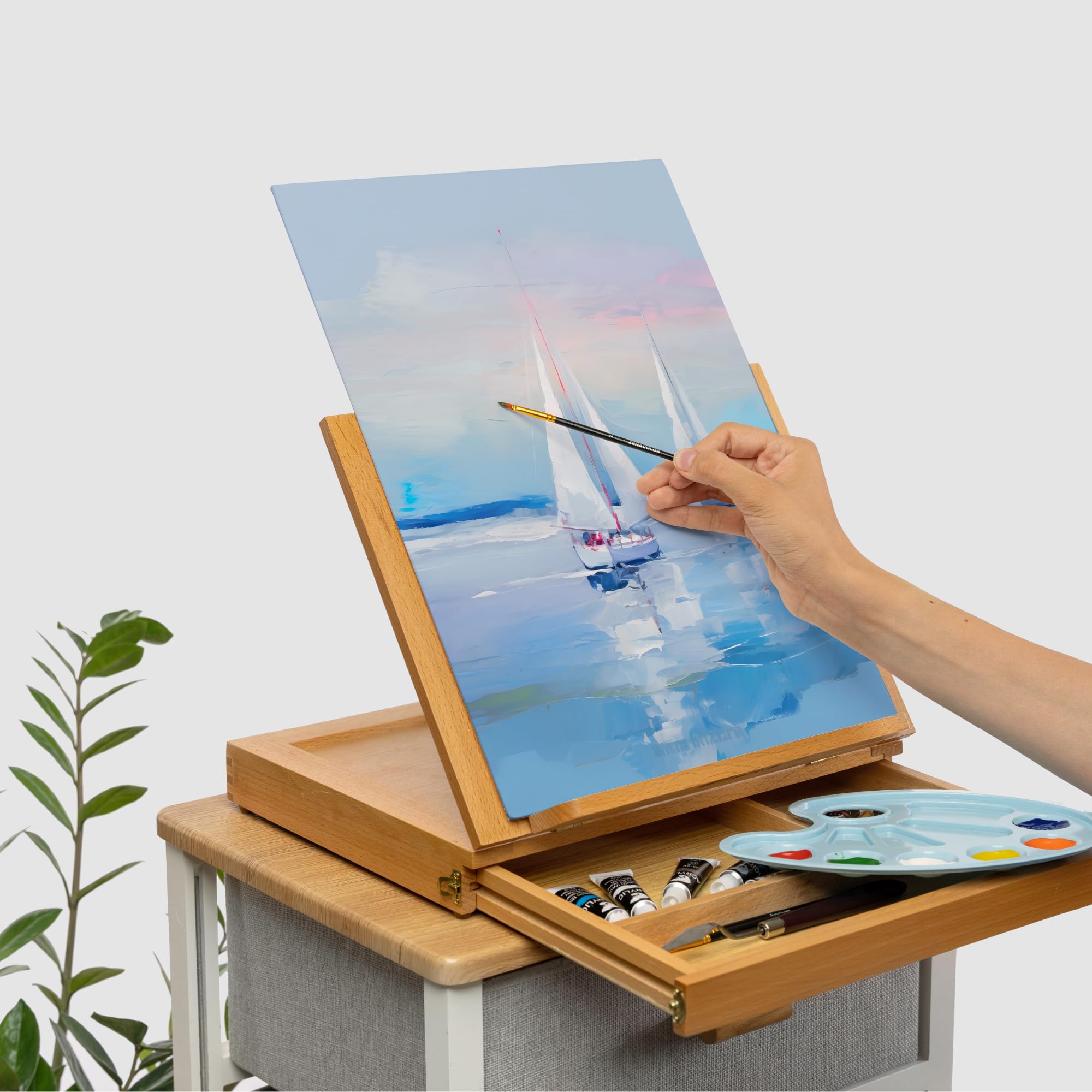 28 Canvases for Painting - Multisize Set, 5x7, 8x10, 9x12, 12x16 - White Canvas Boards -100% Cotton, 280 GSM and Acid-free