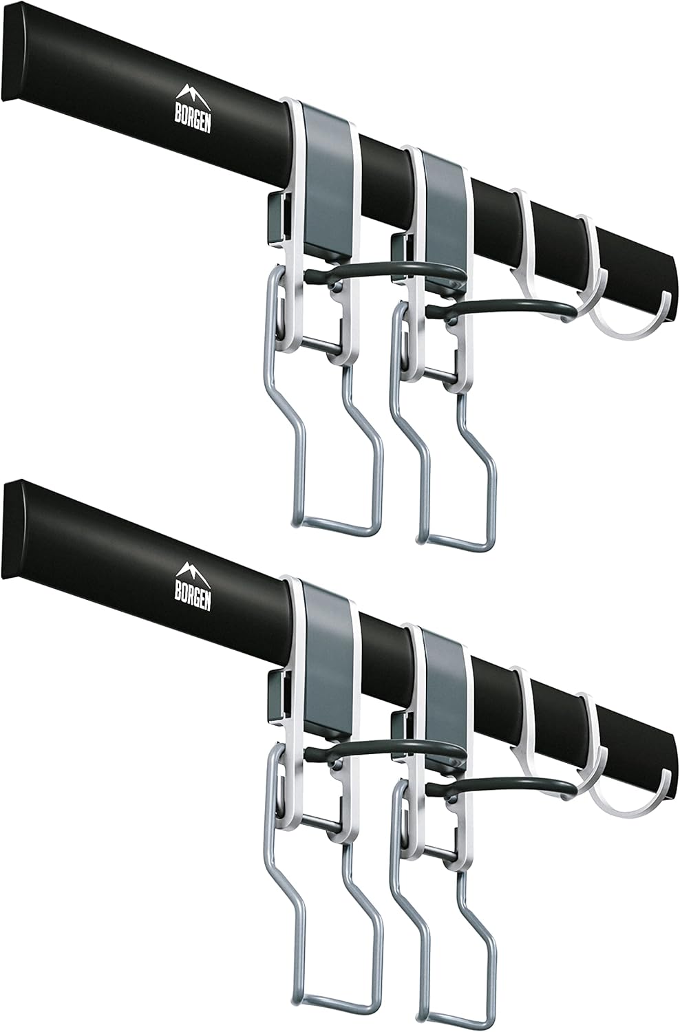 Borgen bike wall mount for 4 Bikes with Accessories