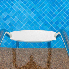 3 Pcs Pool Ladder Steps, Heavy Duty Plastic Swimming Pool Ladder Pool Ladder Steps Replacement with 6pcs Screws for Most In-Ground & Above-Ground Ladders (White)