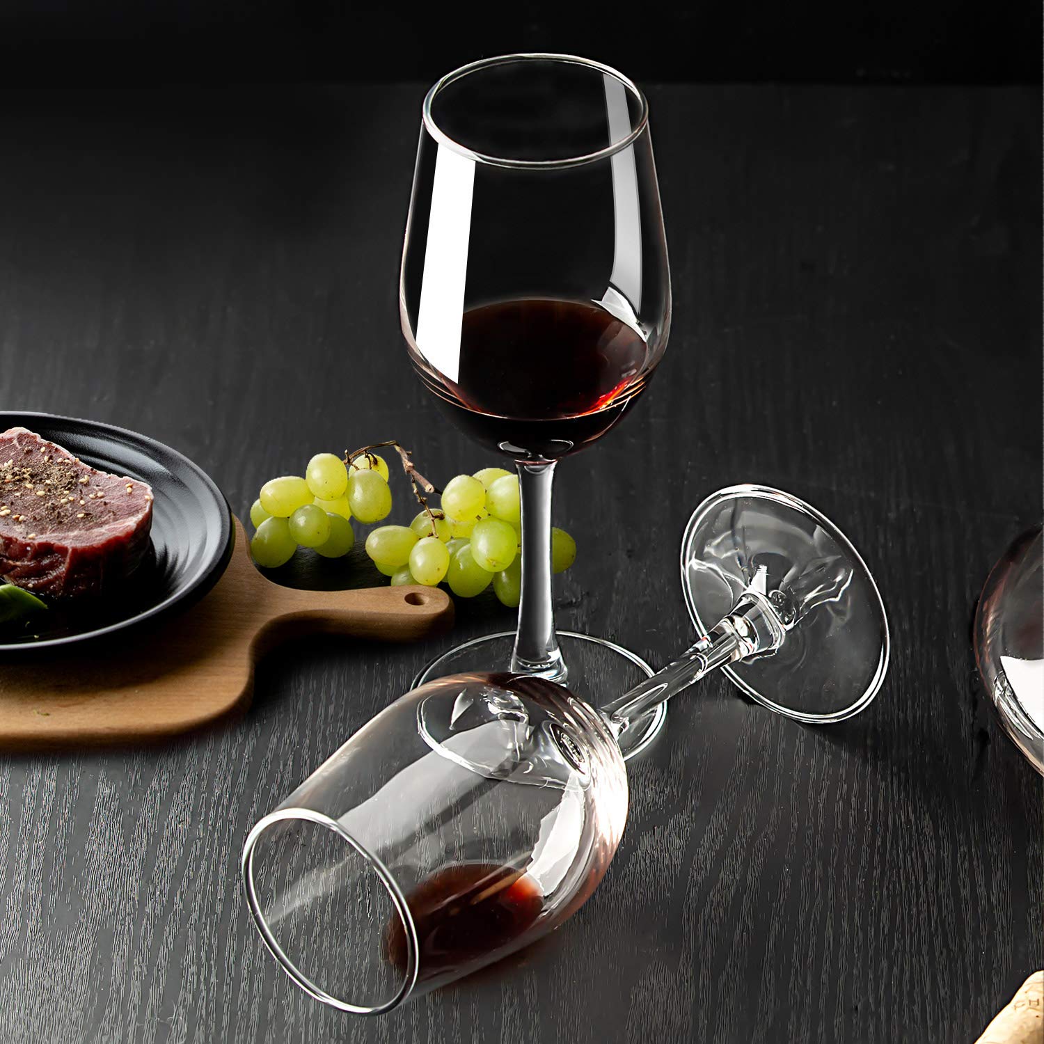 CREST Set Of 8 All-Purpose Wine Glasses, 12 Ounce, Lead Free, Classic