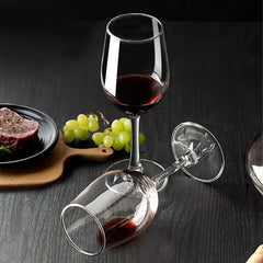 CREST Set Of 8 All-Purpose Wine Glasses, 12 Ounce, Lead Free, Classic