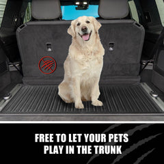 BestEvMod for Rivian R1S All Weather Trunk Mat Protection Accessories, 3D Cargo Liner TPE Material Compatible with Rivian R1S 2022-2024 2025 Interior Accessories