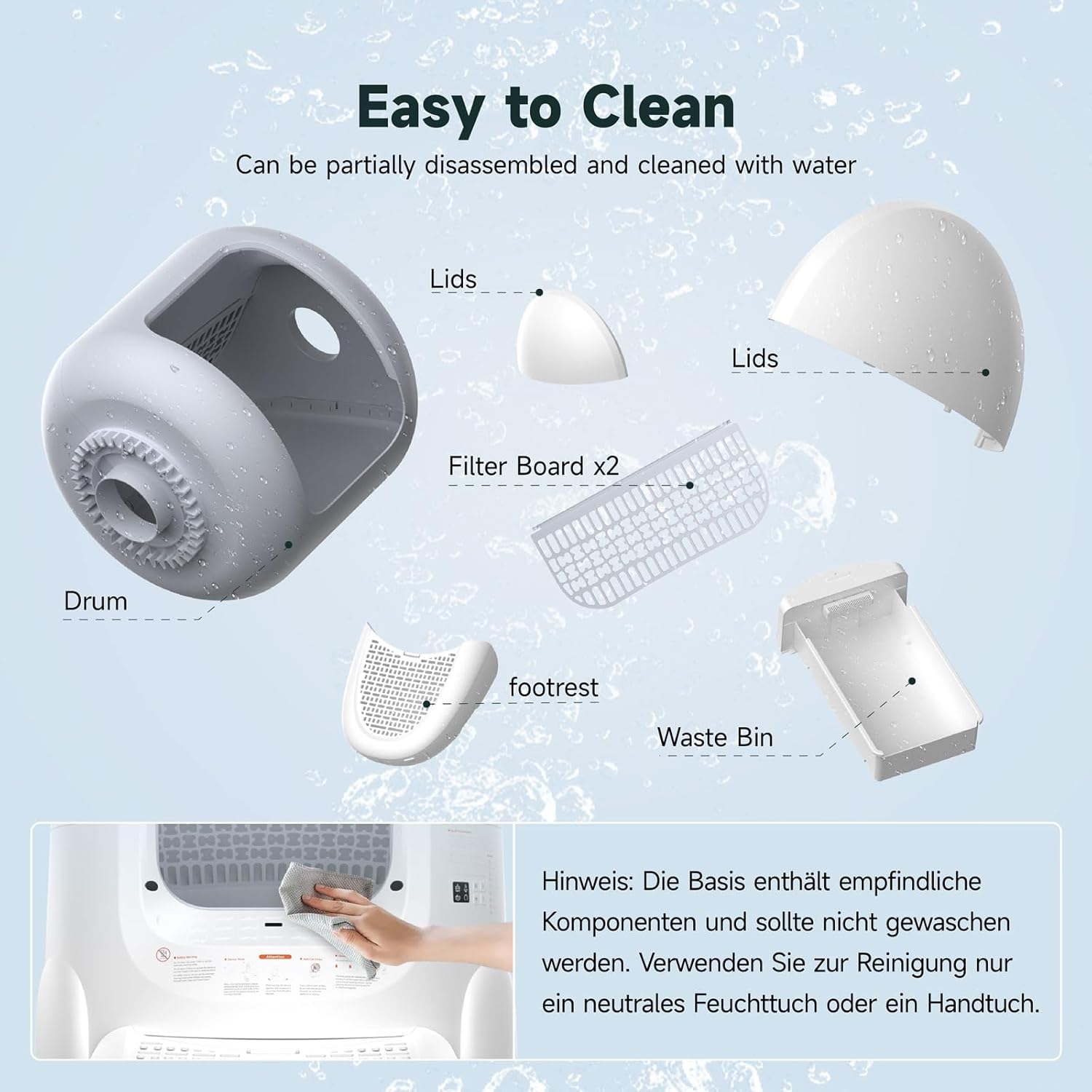 Amicura Self Cleaning Cat Litter Box Cura 2 NEW OPEN BOX