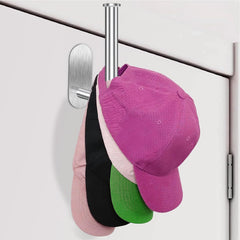 Eiito 2-pack Baseball Hat Hangers, Organizer,Rack, Silver