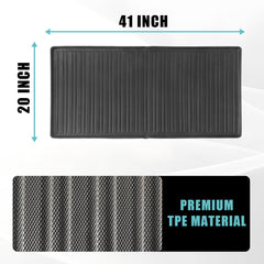BestEvMod for Rivian R1S All Weather Trunk Mat Protection Accessories, 3D Cargo Liner TPE Material Compatible with Rivian R1S 2022-2024 2025 Interior Accessories