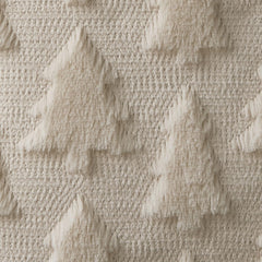 DFXSZ 1PC Christmas Tree Pillow Covers 18x18 inch Soft Plush Faux Fur Throw Pillows for Bedroom Sofa, WHITE