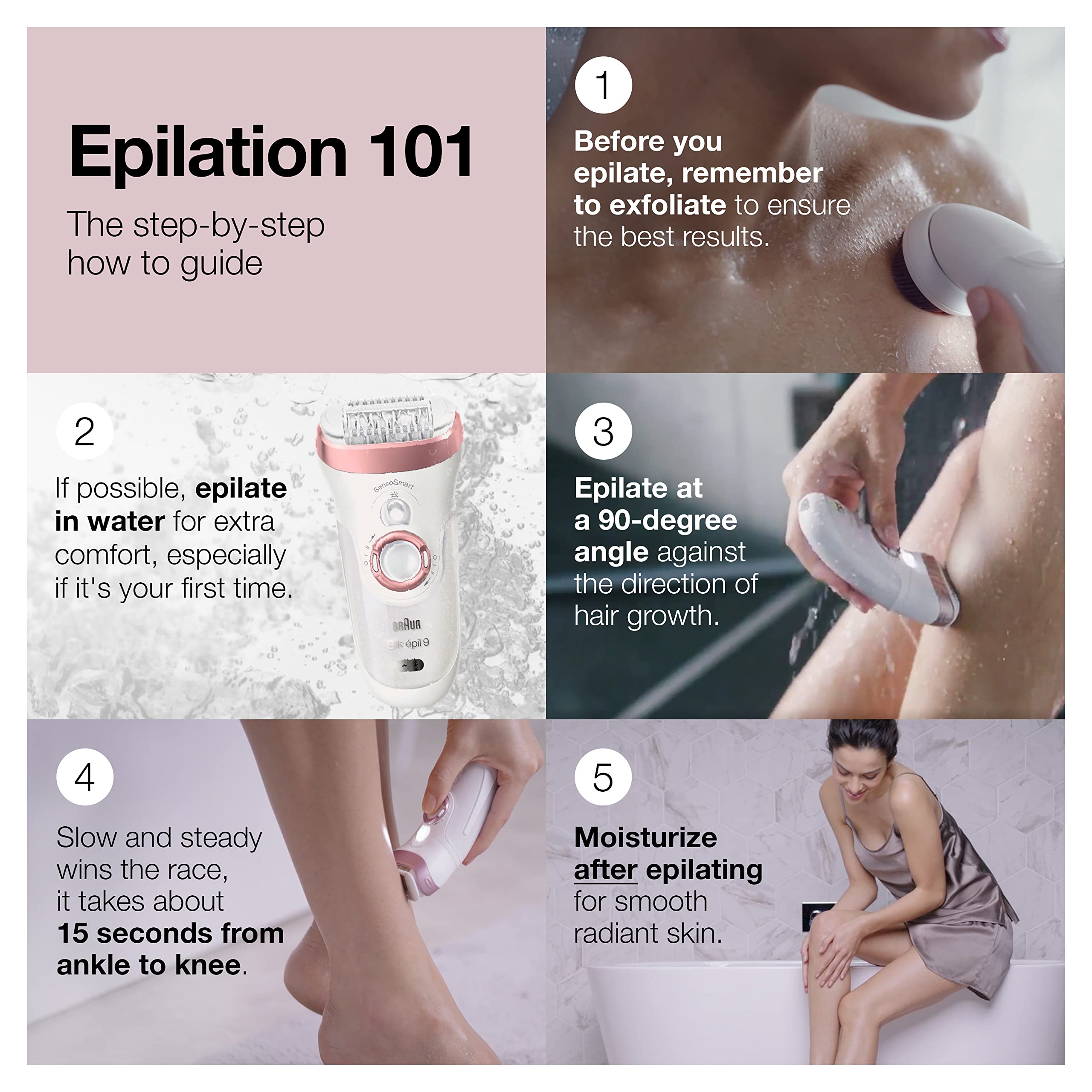 Braun Epilator Silk-apil 9 9-870, Facial Hair Removal for Women, Wet & Dry, Women Shaver & Trimmer, Cordless, Rechargeable, with Venus Extra Smooth Razor