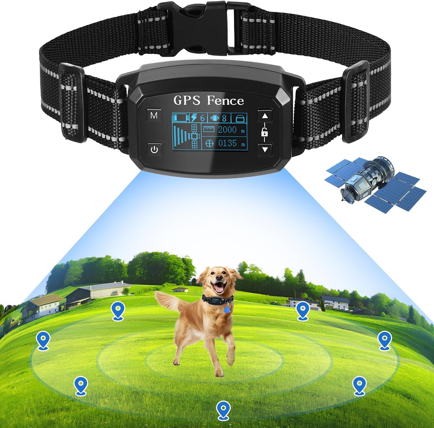 Dog Electric GPS Fence Wireless Collar