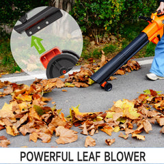 (New Open Box) AIVOLT Cordless Leaf Vacuum Blower Mulcher with Battery and Charger, 2 * 4.0Ah Battery Powered Leaf Vacuum with 40L Bag, 160MPH Air Speed, 4 Speed Modes, Suitable for Lawn Care Yard Cleaning