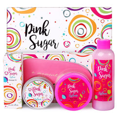 BFFLOVE Women's 5PCS Bath and Body Pink Sugar Gift Set for Girls