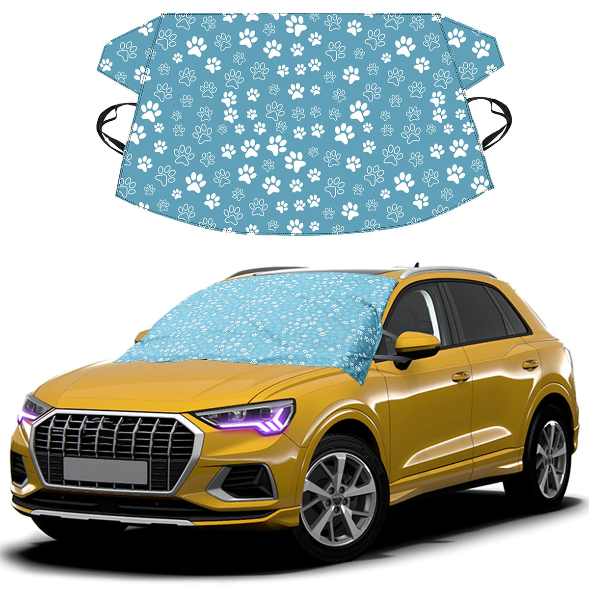 EcoNour  X-Large 69"x42" Ice & Snow Windshield Frost Cover, Blue