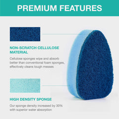Dishwand 3-PACK Non Scratch Dish Wand Sponge  Replacement Heads