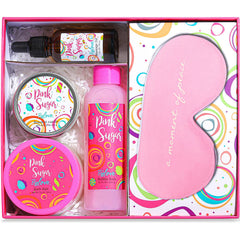 BFFLOVE Women's 5PCS Bath and Body Pink Sugar Gift Set for Girls