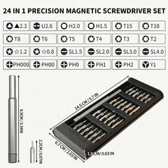 24 in 1 Precision Small Mini Tiny Magnetic Screwdriver Set, 2025A Style