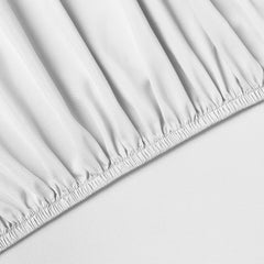 Amazon Basics Easy Care Microfiber Sheet Set with 19" Deep Pockets - King, Bright White JGGW
