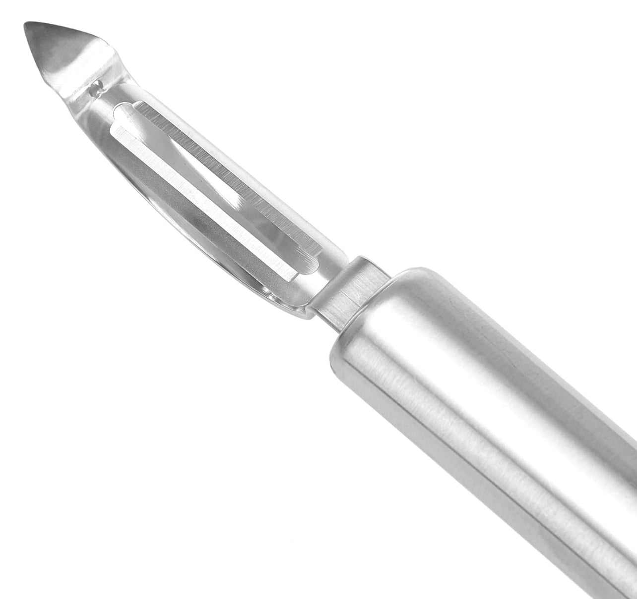 AmazonCommercial Stainless Steel Vegetable Peeler featuring a swivel blade design