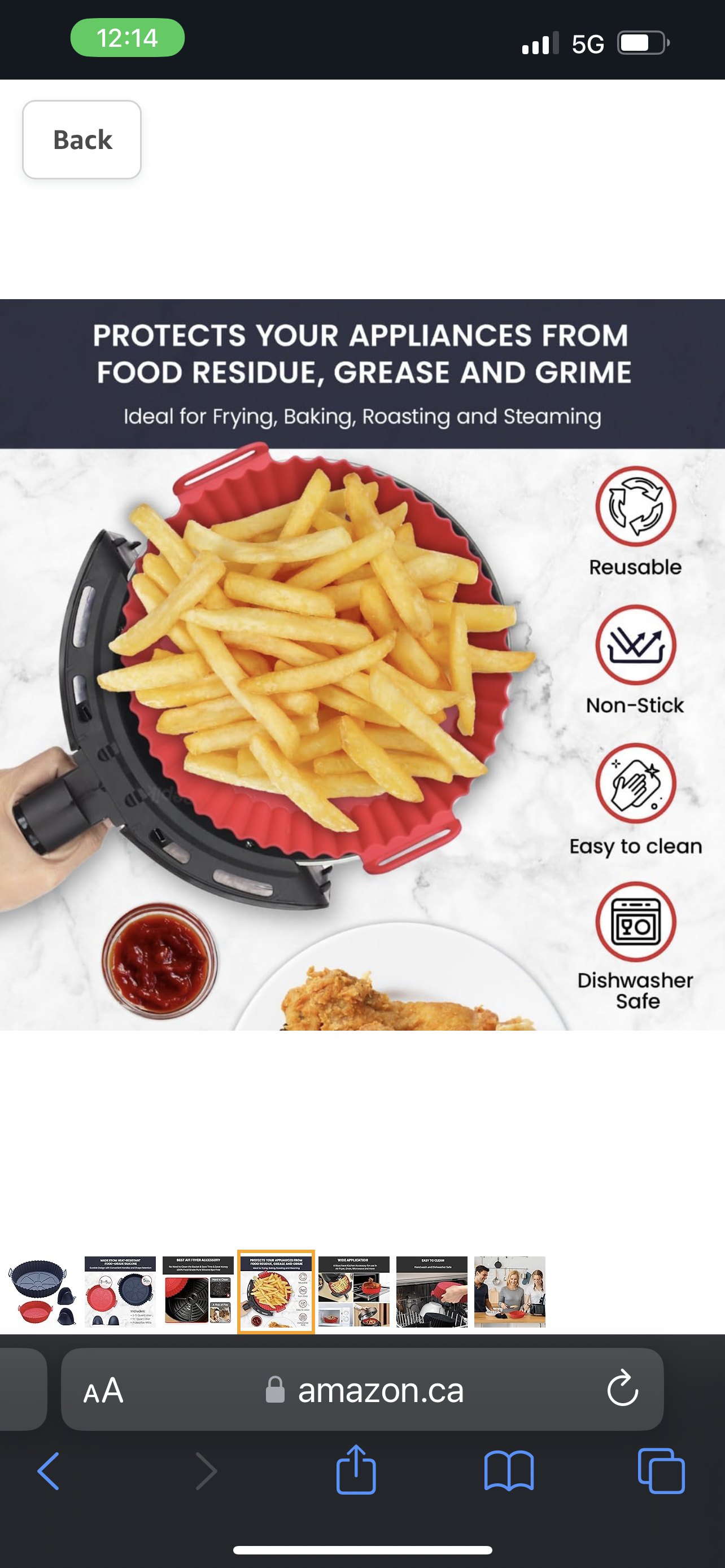 2-Pack Silicone Air Fryer Liners Reusable (8in red & 8.66in black) W/ 1 pair of Mitts Heat-Resistance, Silicone Air Fryer Basket replacement of Parchment Paper Fits 3-5QT (8in) & 5QT or above (8,66in)