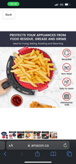 2-Pack Silicone Air Fryer Liners Reusable (8in red & 8.66in black) W/ 1 pair of Mitts Heat-Resistance, Silicone Air Fryer Basket replacement of Parchment Paper Fits 3-5QT (8in) & 5QT or above (8,66in)