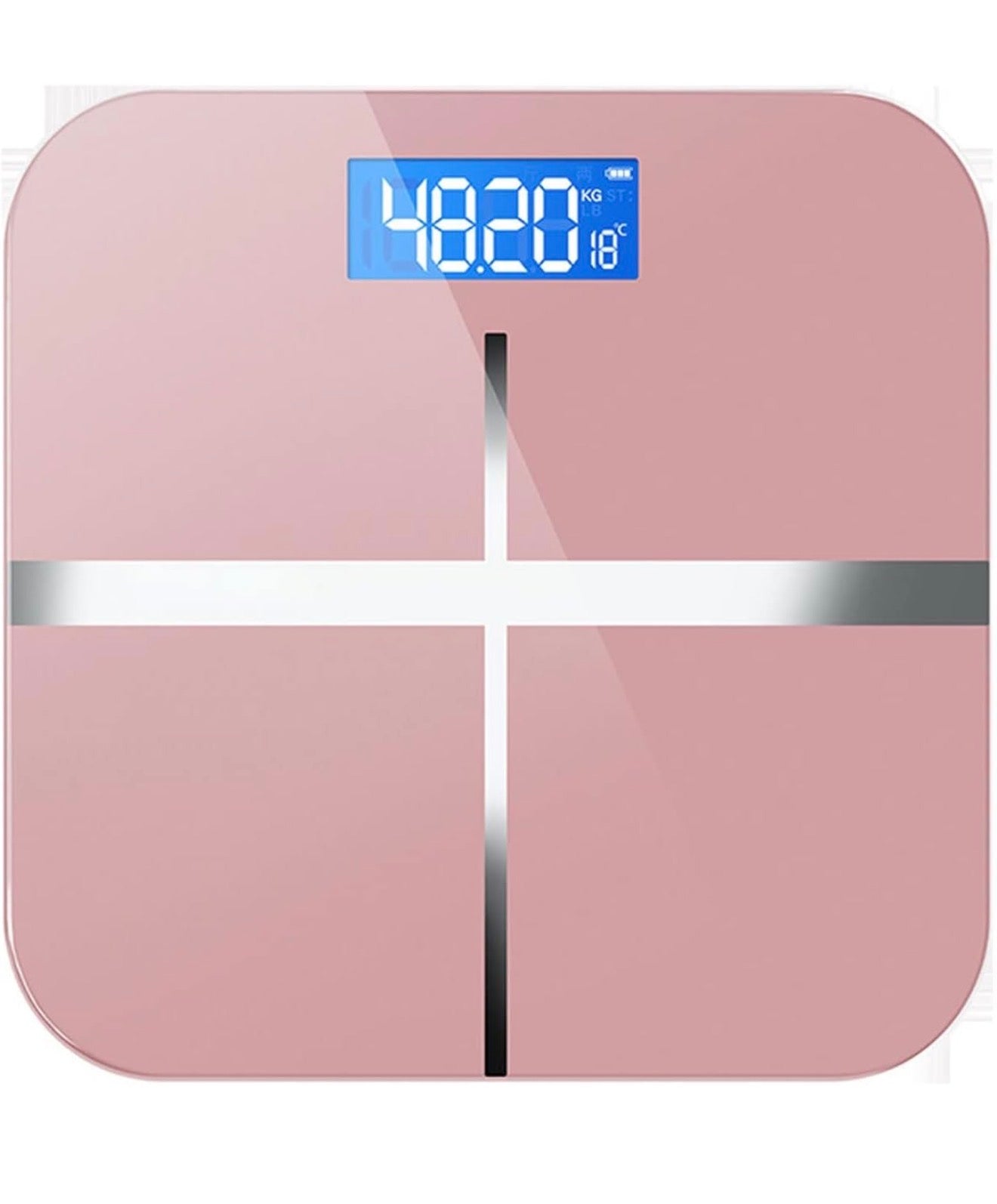 Bathroom Scales for Body Weight,Rechargeable Battery and Temperature Display