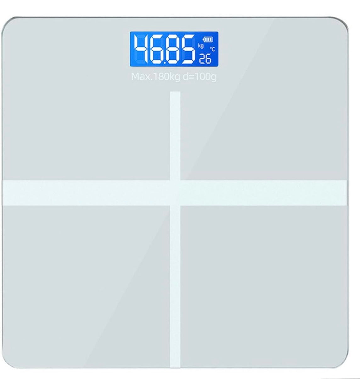 Bathroom Scales for Body Weight,Rechargeable Battery and Temperature Display