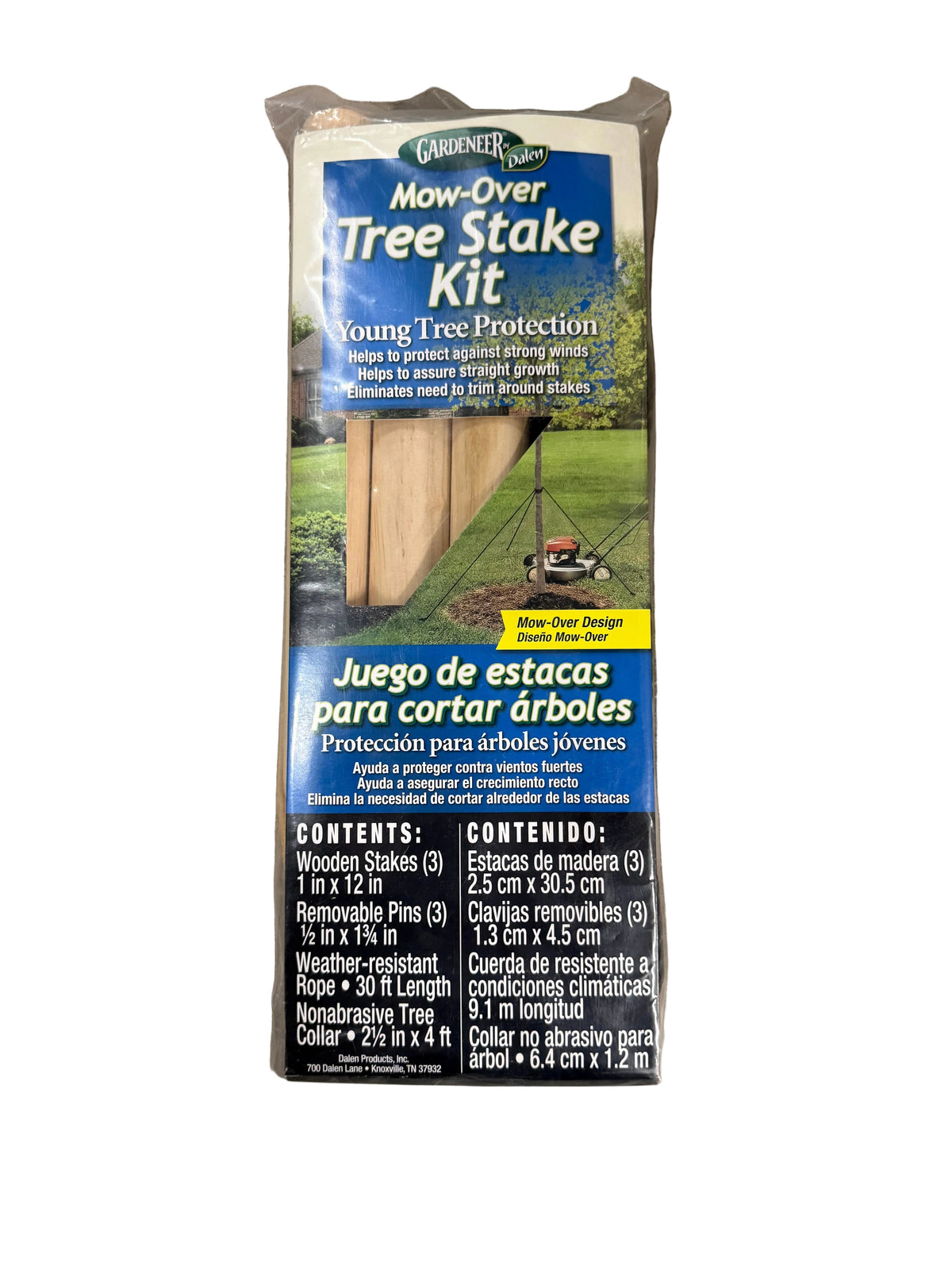 Dalen Mow Over Tree Stake Kit Wind Straight Growth Protection Complete Kit