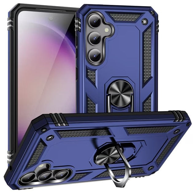 CQUIK Phone Case for Samsung Galaxy S23 FE 5G Case with Ring Stand Magnetic Kickstand for Samsung Galaxy S23 S23 FE